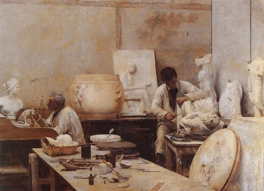 Un laboratorio di modellistica (Casa Haviland ad Auteuil) - Museo delle Belle Arti di Limoges